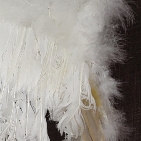 🎃 Feather Angel Wings Costume Accessories Halloween with Halo headband cosplay - Picture 7 of 11